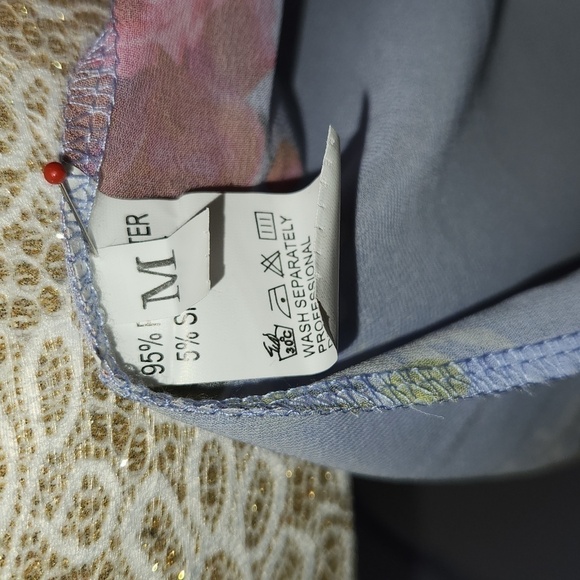 Women's Lavender Chiffon Beach Cardigan Blouse Shawl Loose Top Outerwear Size M - Picture 11 of 13